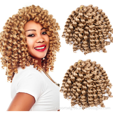 Wholesale Price Wand Curl Twist Crochet Hair Synthetic Braiding Hair Extension Bouncy Spring Twist
